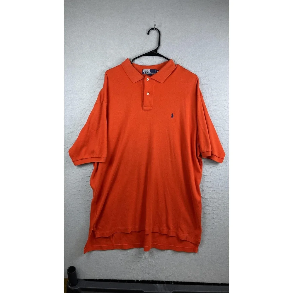 Polo Ralph Lauren Polo Shirt Mens XL Orange Short Sleeve Classic Casual Golf
